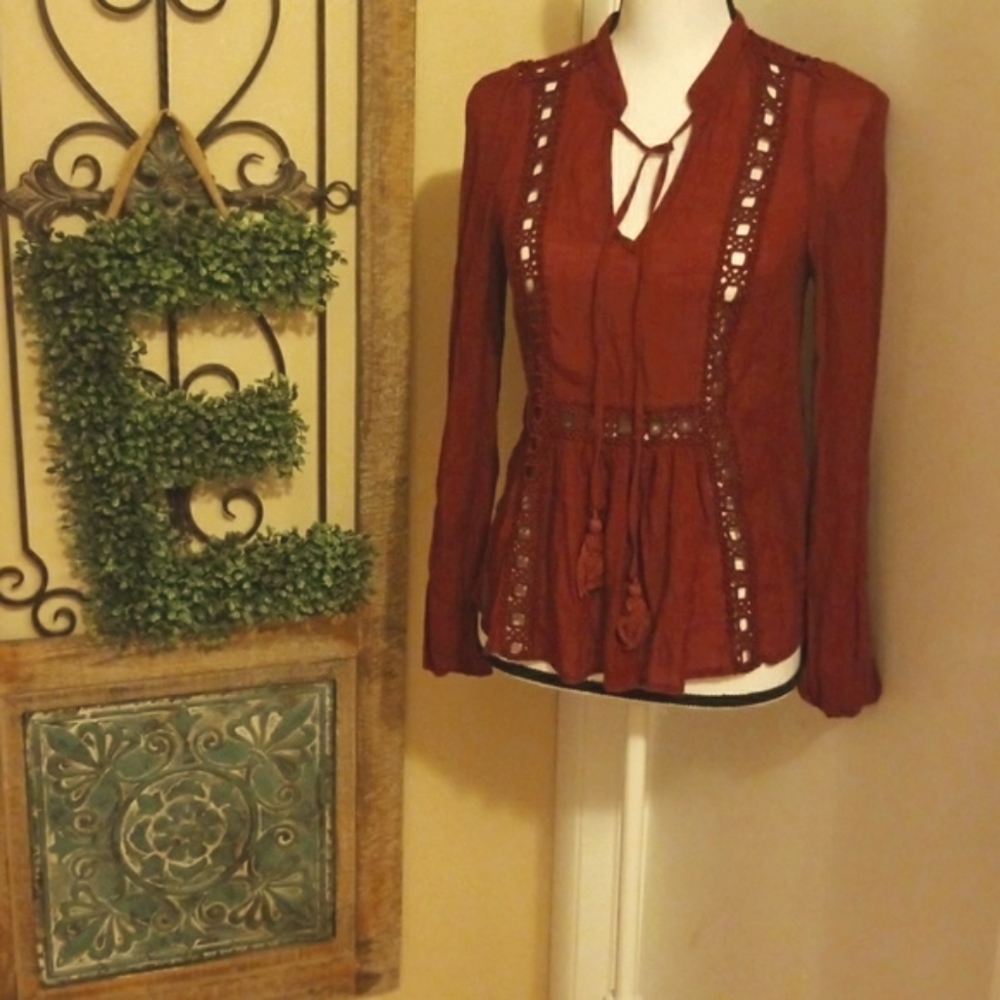ellie and kate blouse sz small